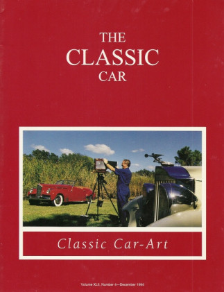 THE CLASSIC CAR 1994 DEC - BREWSTER HISTORY, PACKARD EXPERIENCE